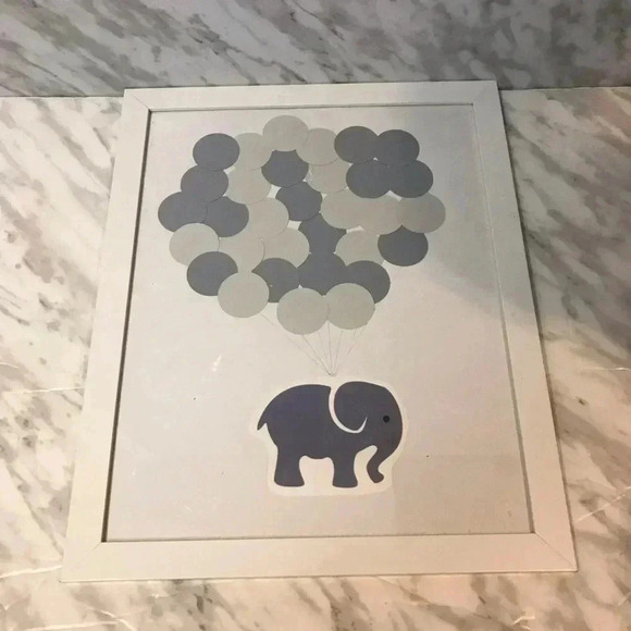 Modern Guest book  Wall art Unisex Elephant Design - Picture 1 of 1